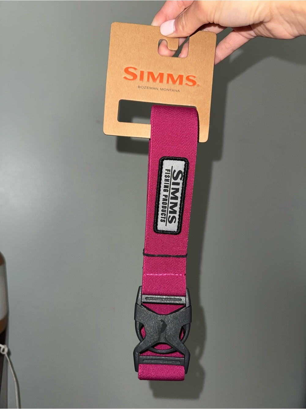 Pink Simms Fishing Wading Belt